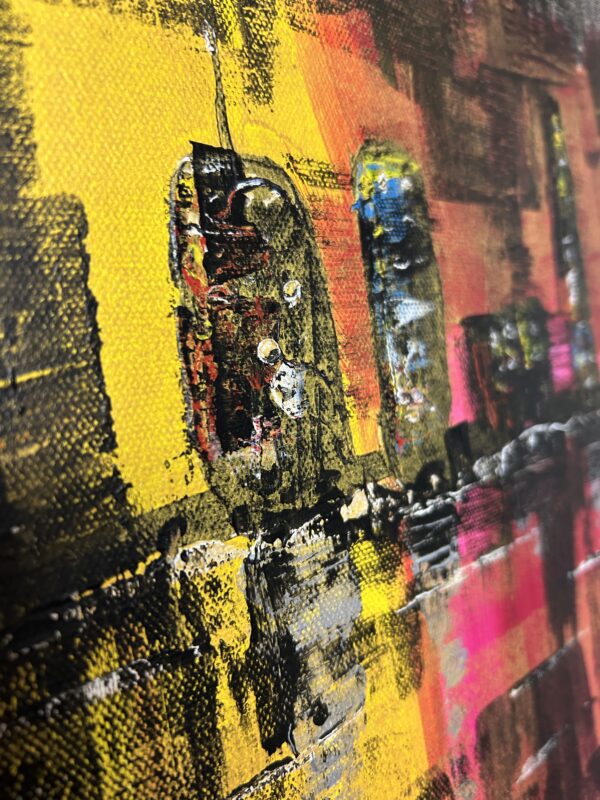 Gemälde - Häuser 120x40cm – Bild 2