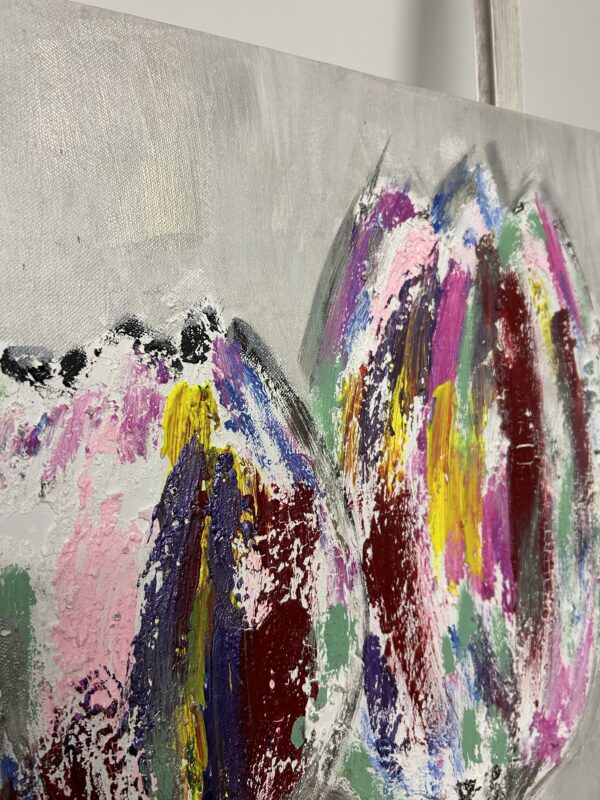 Gemälde - Tulpe 60x80cm – Bild 3