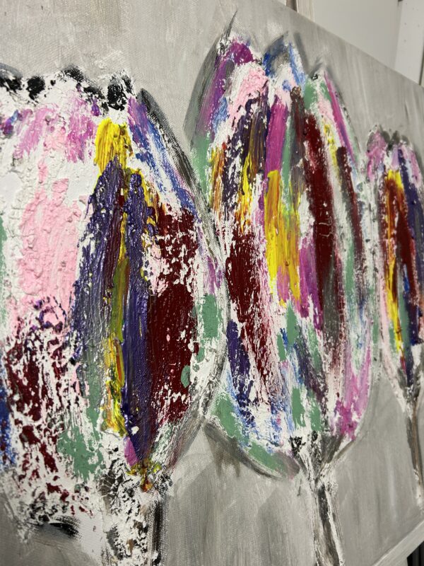 Gemälde - Tulpe 60x80cm – Bild 2